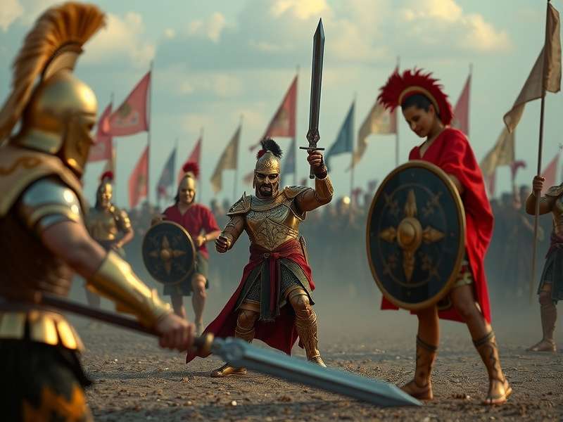 Anise Golden Gladiator Battle Scene